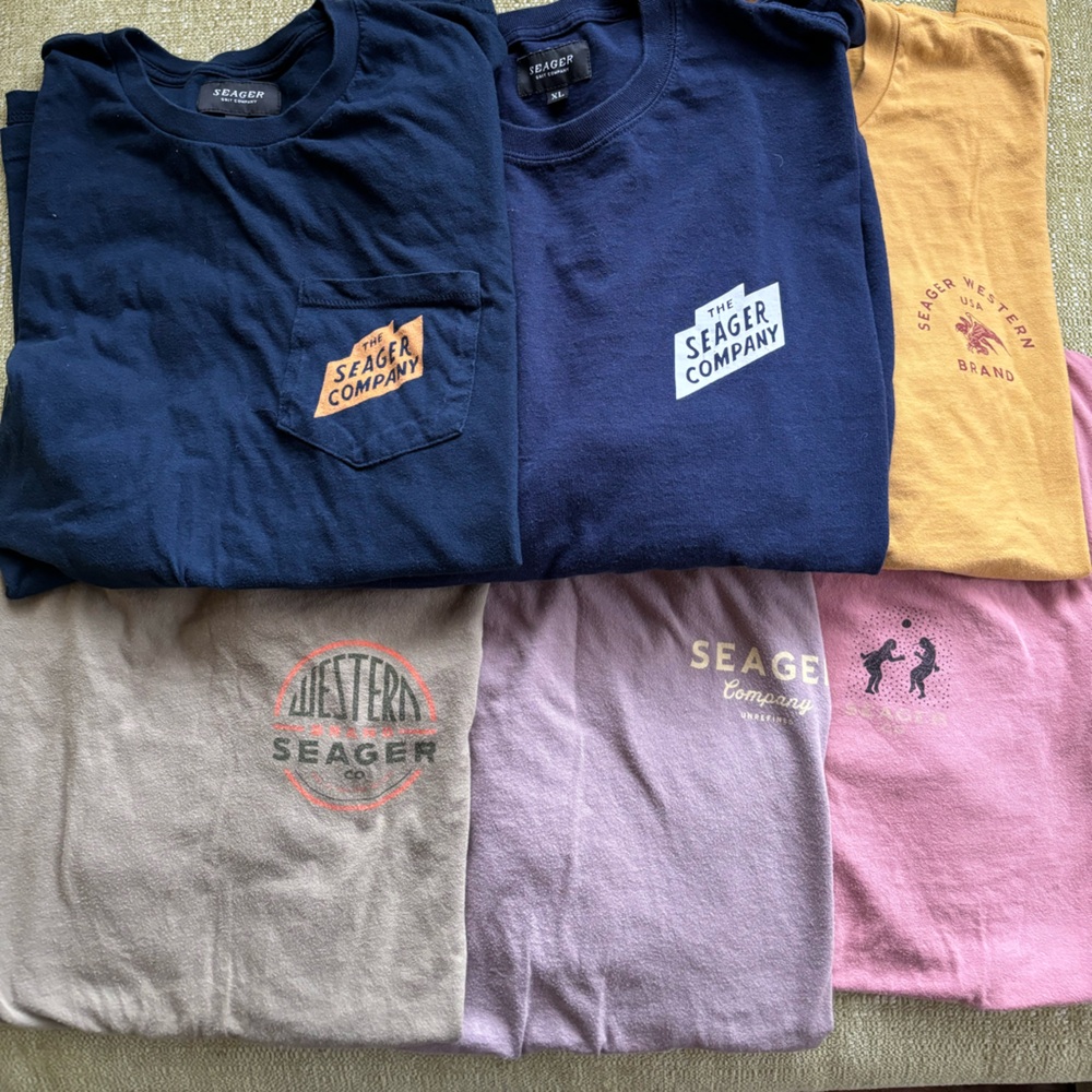 Lot of 6 seager shirts